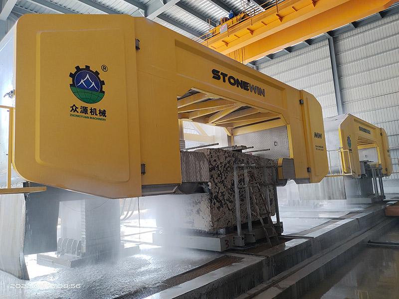 multi-wire saw machine for slab cutting